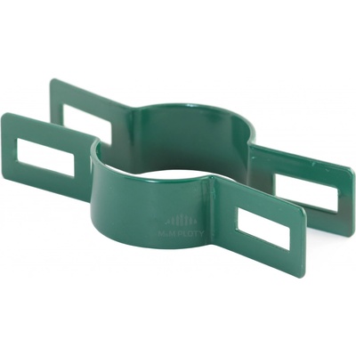 Objímka plotového panelu pro sloupek 42 mm, průběžná, zelená