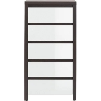 Black Red White Скрин с пет чекмеджета kaspian kom5s венге / бял гланц