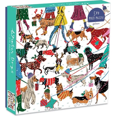 Galison - Puzzle The Winter Dogs - 500 piese