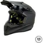  Детска Каска за Мотор, atv, велосипед - Ендуро, Крос - размер xs (47-48 см), Черен мат Мотоциклетна каска, шлем