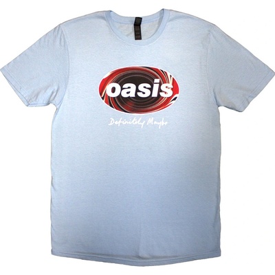 Oasis tričko Definitely Maybe Union Jack Oval modrá