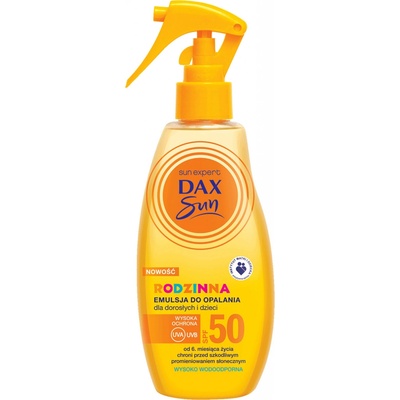 Dax Sun, rodinná opaľovacia emulzia pre dospelých a deti SPF50 200 ml