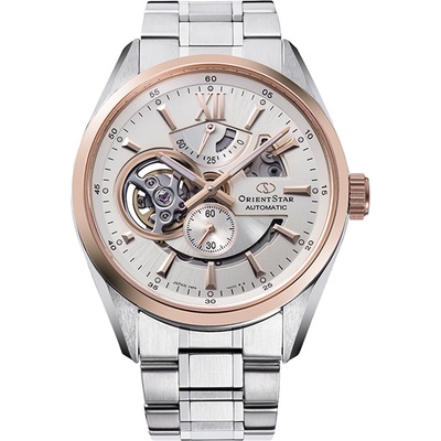 Orient Star RE-AV0123G Мъжки часовник - Автоматичен, Сив Циферблат, Полу-Скелетон, 41мм, Резерв 50ч, 100м Водоуст