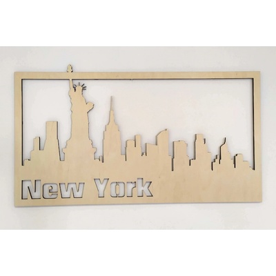 MAJADESIGN Dřevěný obraz - NEW YORK
