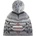 Eisbär Зимна шапка (beanie) Eisbär Ike Pompon Beanie - Milkgrey / Anthracite / Ketchup - размер One Size (204-5852-1111)