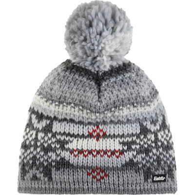 Eisbär Зимна шапка (beanie) Eisbär Ike Pompon Beanie - Milkgrey / Anthracite / Ketchup - размер One Size (204-5852-1111)