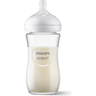 Philips Avent láhev Natural Response skleněná transparentní 240 ml – Zboží Mobilmania