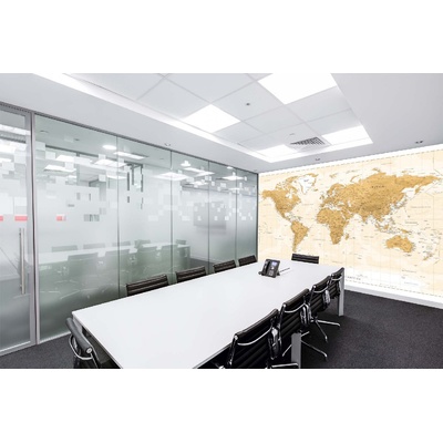 DIMEX ART Самозалепваща се флизелинова фототапета карта на света 375 x 250 см