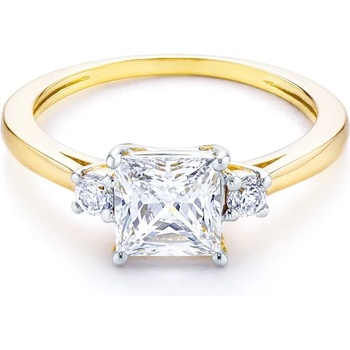 Image 1 of SAVICKI Годежен пръстен savicki: двуцветно злато, кубичен цирконий