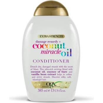 OGX Damage Remedy + Coconut Miracle Oil kondicionér na suché a poškodené vlasy 385 ml