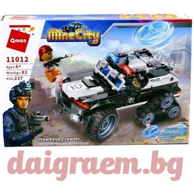Qman Конструктор qman Полицейски автомобил Ястребово око 11012 (q11012)