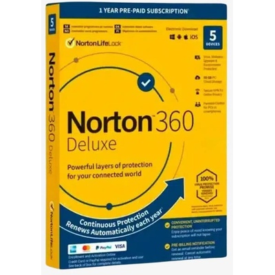 Symantec 360 deluxe + 50 gb cloud storage - 5 УСТРОЙСТВА -1 ГОДИНА euro (21398591)