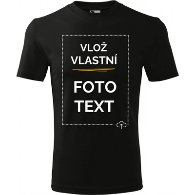 Tričko s potiskem černá – Zboží Dáma