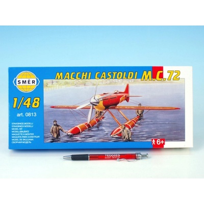 Směr model letadla Macchi Castoldi M.C.72 17 5x19 cm v krabici 31x13 5x3 5 cm 1:48