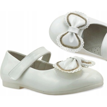 Topánky pre dievčatko lakové baleríny dievčenské poltopánky na suchý zips