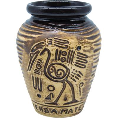 Mate Green Keramická kalab Azték medová 300 ml