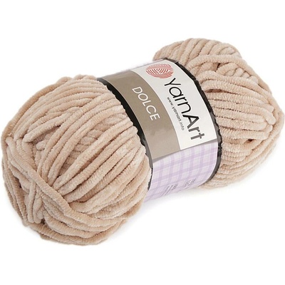Pletací žinylková příze Dolce 100 g Varianta: 18 (771) béžová světlá, Balení: 1 ks 42108/79186/201556