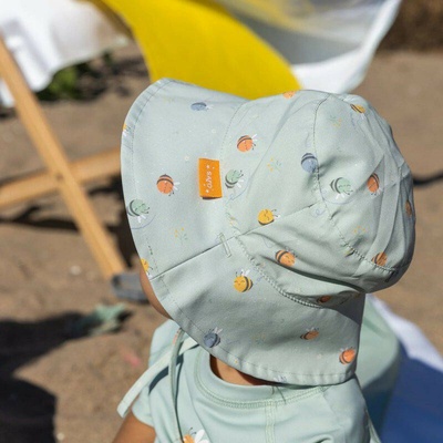 Saro Baby Obojstranný klobúčik s UV ochranou Bee Happy