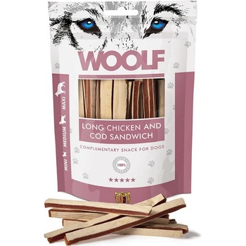 WOOLF soft chicken, cod sandwich long 100 g