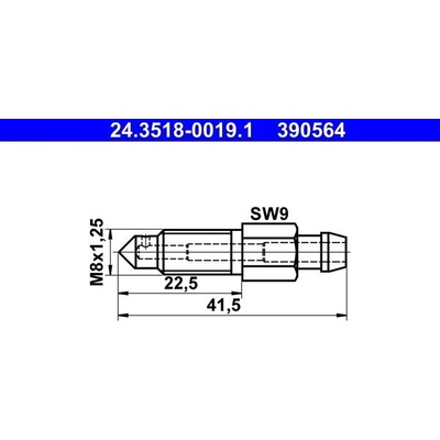 Odvzdušňovací šroub / ventil ATE 24.3518-0019.1