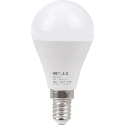 RETLUX RLL 633 G45 E14 miniG 6W CW D RLL 633