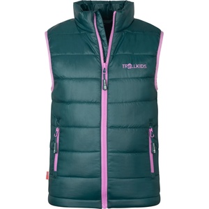 TROLLKIDS Детски синтетичен елек Trollkids Kids Trondheim Vest Synthetic vest - Midnight Petrol / Light Violet - размер 176 (EU) (703-2400-2420)