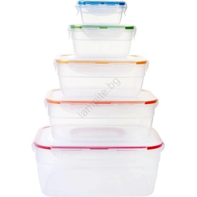 UTC КОМПЛЕКТ 5x Кутия за храна LOCK (UT0056)