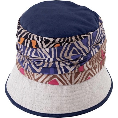 Fiebig Headwear since 1903 Bucket hat letní lněný klobouček modrý