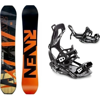 Raven Barracuda Carbon Orange snowboard + Raven Fastec FT360 24/25