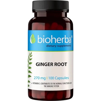 Bioherba Ginger Root, 270 mg, 100 капсули, Bioherba