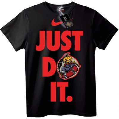 NOONEBRAND Тениска Nike Just Do It Halloween тиква - 2XL, White
