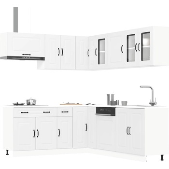 vidaXL Комплект кухненски шкафове от 11 части Kalmar, инженерно дърво (3314911)