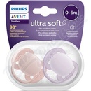 Avent Philips šidítko Ultrasoft Premium 2 ks ružová