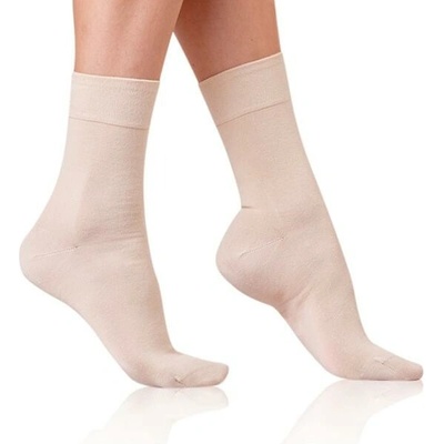 Bellinda COTTON MAXX LADIES SOCKS 5x dámske bavlnené ponožky 5ks BE495918 béžová