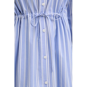 Samsøe Samsøe Рокля Samsoe Samsoe SACATAN в синьо къса със стандартна кройка F25200086 (F25200086)