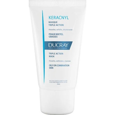 Ducray Почистваща маска за смесена и мазна кожа , Ducray Keracnyl Masque Triple Action 40ml