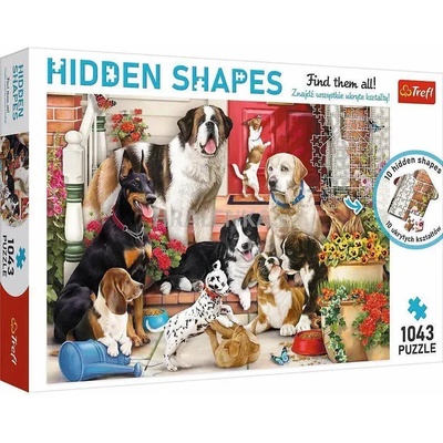 Trefl - Puzzle Hidden Shapes Dog fun - 1 000 piese