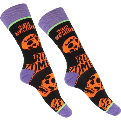 ROCK OFF чорапи Rob Zombie - Orange Skulls - ROCK OFF - RZSCK05MB
