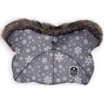 KikkaBoo Ръкавица за количка KikkaBoo - Shiny Nylon, Snow Flakes (31108040088) - ozone