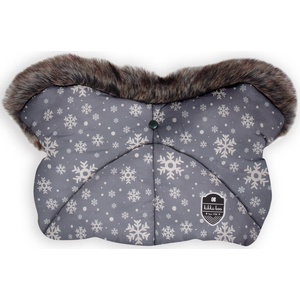 KikkaBoo Ръкавица за количка KikkaBoo - Shiny Nylon, Snow Flakes (31108040088) - ozone