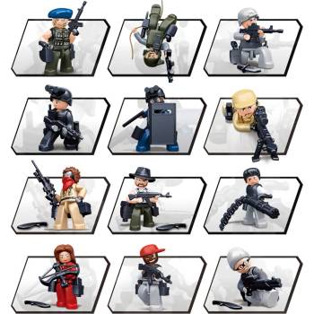 Sluban B0583 Policajti a zloději , různé druhy