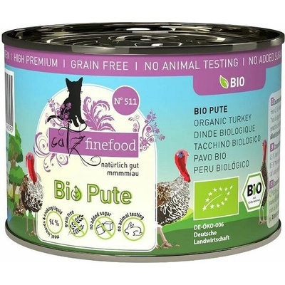 Catz finefood Bio No.511 s morčacím mäsom 200 g