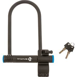 M-Wave U-образен катинар M-wave Bügelschloss B 245 Bike lock - Matte Black - размер Ø 14 mm Bügelstärke (870-2974-0111)