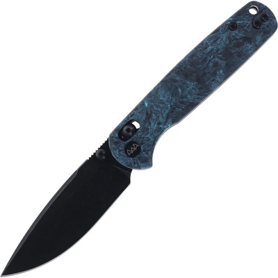 WIXCO DRAX II 14C28N BSW with Blue Shredded CF handle Crossbar lock WX10-DNV