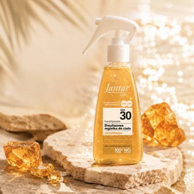 Farmona Natural Cosmetics Laboratory Кехлибарен двуфазен спрей за лице и тяло с SPF30 Farmona JANTAR SUN Amber Luminous Dual-phase Body Mist SPF30 (FASUN986028)