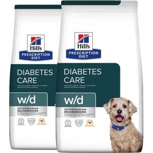 Hill's Hill s Prescription Diet w/d Поддържане на тегло и грижа при диабет за кучета 2 x 10 кг