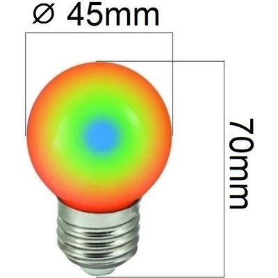Spectrumled LED žárovka 1W 4xSMD5050 E27 20lm RGB