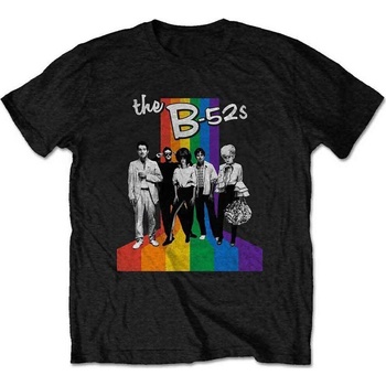 The B-52's Риза Rainbow Stripes Unisex Black XL (B52TS01MB04)