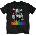 The B-52's Rainbow Stripes Black XL Риза (B52TS01MB04)