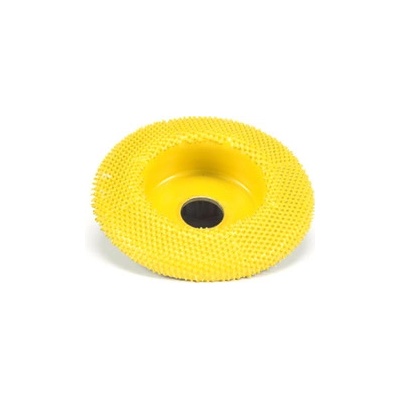 Saburrtooth USA Ihličková mini rašpľa SABURR - 50mm šikma oblá, Drsnosť Ihličiek Saburrtooth USA Žltá - Jemná